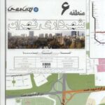 نقشه شهرداری تهران منطقه ۶ (کد ۴۰۶)